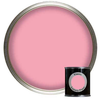 Vintro Luxury Matt Emulsion Pink, Multi Surface Paint for Walls, Ceilings & Wood- 125ml (Olivia)