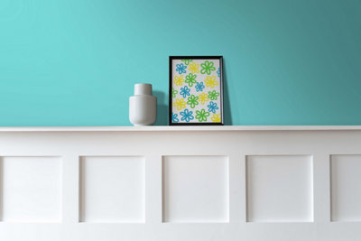 Vintro Luxury Matt Emulsion Turquoise Multi Surface Paint for Walls, Ceilings, Wood, Metal - 2.5L (Christabelle)