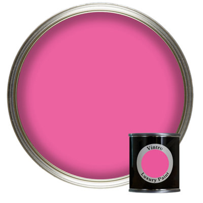 Vintro Matt Emulsion Bright Pink Tester Pot - 125ml (Belladonna)