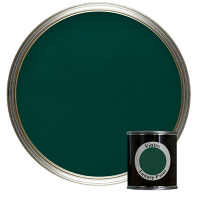 Vintro Matt Emulsion Dark Green Tester Pot 125ml (Woodpecker