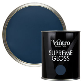 Vintro Navy Blue Gloss 1L Walls, Ceilings, Metal & Wood (Picasso Blue)