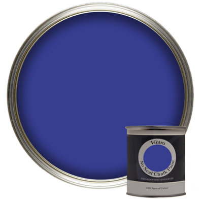 Vintro No Seal Chalk Paint Blue Interior & Exterior For Furniture Walls Wood Metal 200ml (Raphael Blue)