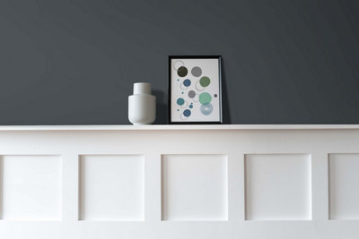 Vintro No Seal Chalk Paint Dark Grey Interior & Exterior For Furniture Walls Wood Metal 1 Litre (Lowry Grey)