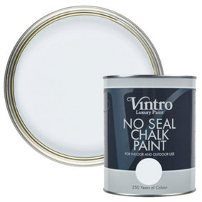 Vintro No Seal Chalk Paint Interior & Exterior For Furniture Walls Wood Metal 1 Litre (Beau Blue)