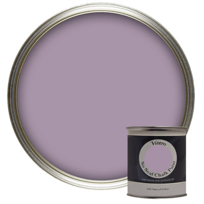 Vintro No Seal Chalk Paint Lilac Interior & Exterior For Furniture Walls Wood Metal 200ml (Amethyst)