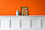 Vintro No Seal Chalk Paint Orange Interior & Exterior For Furniture Walls Wood Metal 1 Litre (Pumpkin)
