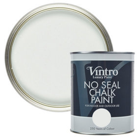 Vintro No Seal Chalk Paint Pale Green Interior & Exterior For Furniture Walls Wood Metal 1 Litre (Honeydew)