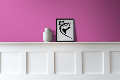 Vintro No Seal Chalk Paint Pinky/Purple Interior & Exterior For Furniture Walls Wood Metal 1 Litre (Orchid)