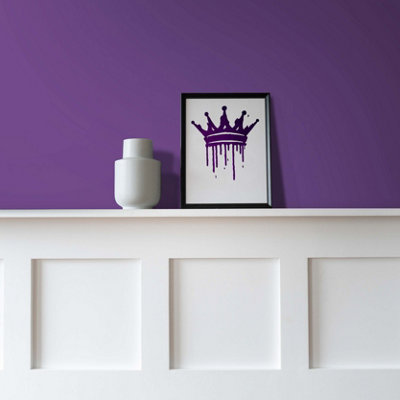 Vintro No Seal Chalk Paint Purple Interior & Exterior For Furniture Walls Wood Metal 1 Litre (Royal Purple)