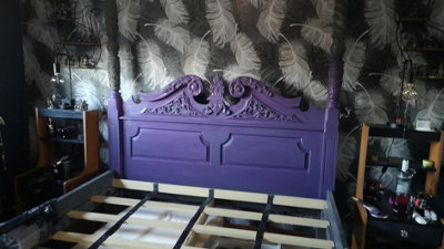 Vintro No Seal Chalk Paint Purple Interior & Exterior For Furniture Walls Wood Metal 1 Litre (Royal Purple)