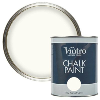 White Chalk Water-Based Paint and Painting Decorating at B&Q