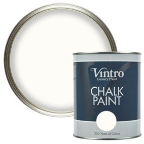 Vintro Off-White Chalk Paint/Furniture Paint Matt Finish 1 Litre (Pearl)
