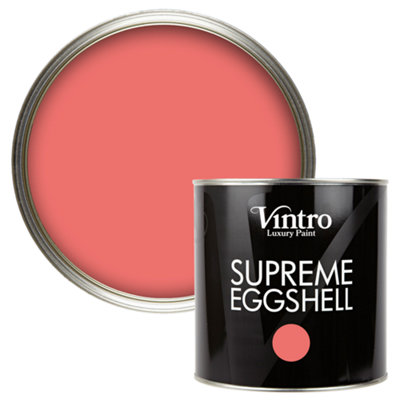 Vintro Paint Blush Pink Eggshell for Walls Wood Trim Satin Furniture Paint Interior & Exterior 2.5L (Marilyn's Blush)