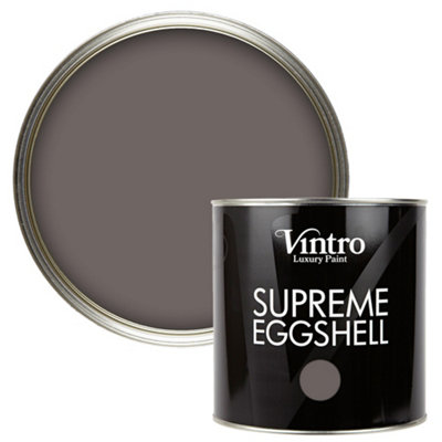 Vintro Paint Brown Eggshell for Walls Wood Trim Satin Furniture Paint Interior & Exterior 2.5L (Fresco)