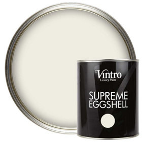 Vintro Paint Cream Eggshell for Walls Wood Trim Satin Furniture Paint Interior & Exterior 1L (Trafalgar Square)