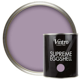 Vintro Paint Lilac Eggshell for Walls Wood Trim Satin Furniture Paint Interior & Exterior 1L (Amethyst)