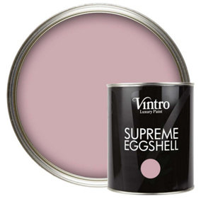 Vintro Paint Pink Eggshell for Walls Wood Trim Satin Furniture Paint Interior & Exterior 1L (Albert Bridge)