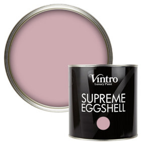 Vintro Paint Pink Eggshell for Walls Wood Trim Satin Furniture Paint Interior & Exterior 2.5L (Albert Bridge)