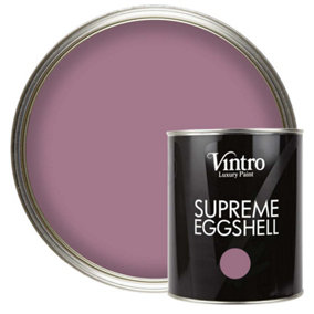Vintro Paint Purple Eggshell for Walls Wood Trim Satin Furniture Paint Interior & Exterior 1L (Wild Heather)