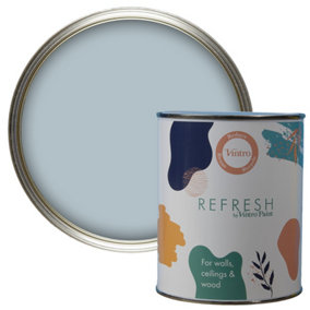 Vintro Paint Refresh Grey Matt Finish for Furniture, Walls, or Wood, Interior Use 1L (Pewter Grey)