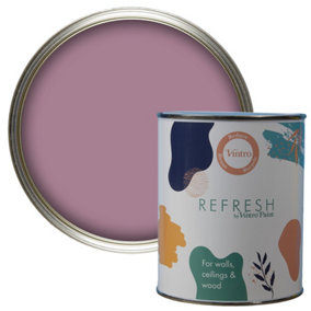 Vintro Paint Refresh Purple Matt Finish for Furniture, Walls, or Wood, Interior Use 1L (Lavender)