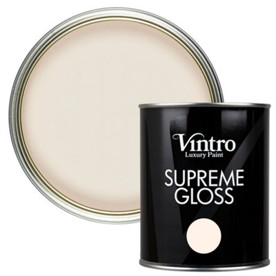 Vintro Pale Peach Grey Gloss 1L Walls, Ceilings, Metal & Wood (Autumn Glow)