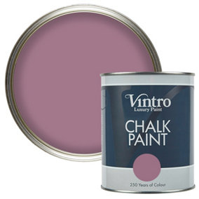 Vintro Purple Chalk Paint/Furniture Paint Matt Finish 1 Litre (Wild Heather)