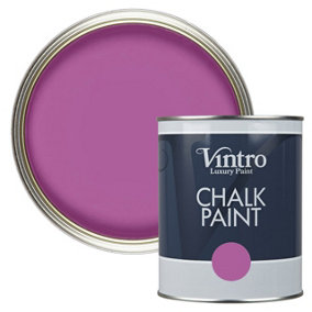 Vintro Purple/Pink Chalk Paint/Furniture Paint Matt Finish 1 Litre (Orchid)