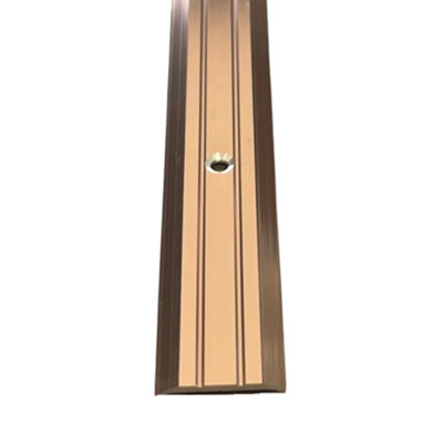 Vinyl Cover Strip 3ft / 0.9metres Bronze Threshold Bar Vinyl To Vinyl Flooring Trim