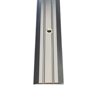 Vinyl Cover Strip 3ft / 0.9metres Grey Threshold Bar Vinyl To Vinyl Flooring Trim