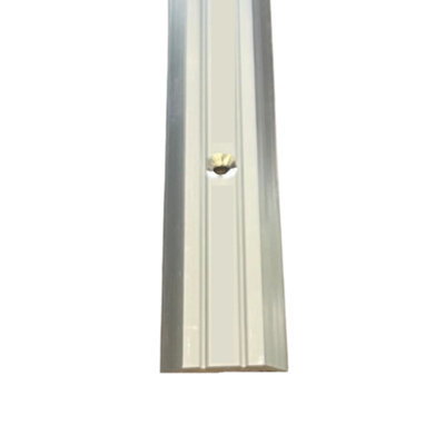 Vinyl Cover Strip 3ft / 0.9metres Silver Threshold Bar Vinyl To Vinyl Flooring Trim