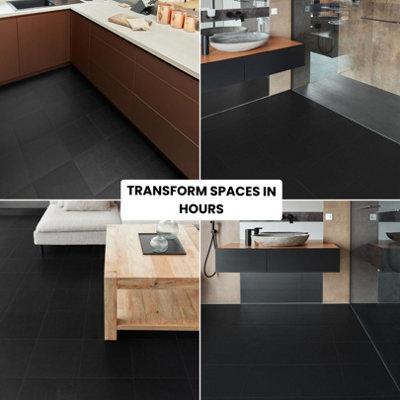 Vinyl Floor Tiles Self Adhesive - 30 Pcs Pack Covers 2.79m² Peel and ...
