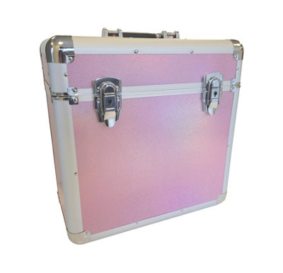 Vinyl LP Record Storage Case - Iridescent Pink
