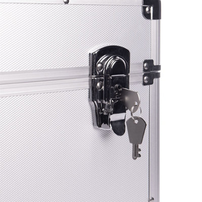 Vinyl LP Record Storage Case - Silver - 4