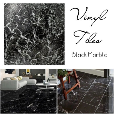 Vinyl Self Adhesive Tiles Easy to install Perfect Kitchen Bathroom Floor Tiles 4503187251877 - pack of 100