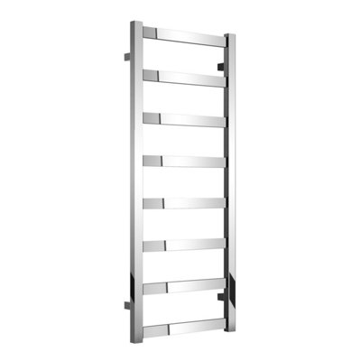 Viola Chrome Heated Towel Rail - 1200x500mm