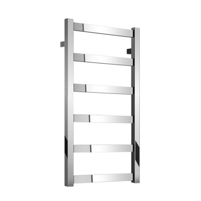 Viola Chrome Heated Towel Rail - 800x500mm