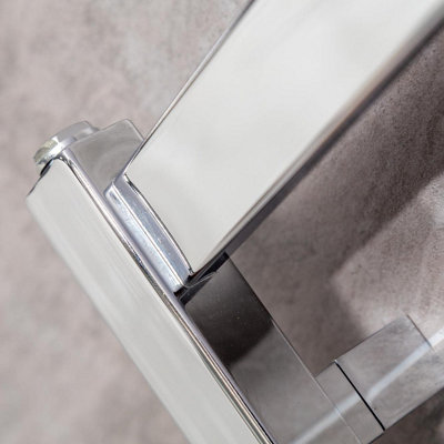 Viola Chrome Heated Towel Rail - 800x500mm - 6