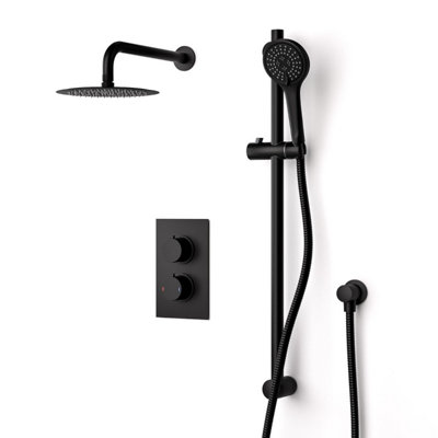 Violet 2 Dial 2 Way Thermostatic Mixer - 4