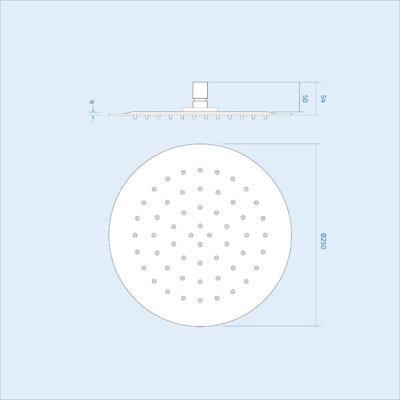Violet 2 Dial 2 Way Thermostatic Mixer - 8