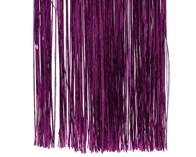 Violet Purple Lametta Foil Tinsel Garland Strand Christmas Tree Decor 50x40cm