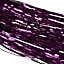 Violet Purple Lametta Foil Tinsel Garland Strand Christmas Tree Decor 50x40cm