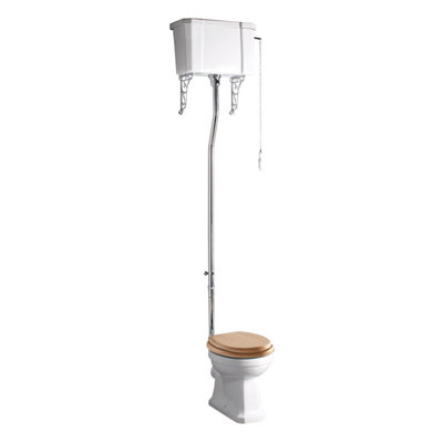 Violet Traditional High Level Toilet with Cistern - Traditional Design Ceramic Toilet