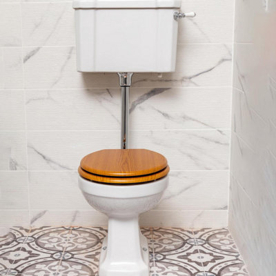 Violet Traditional Low Level Toilet with Cistern - Traditional Design Ceramic Toilet