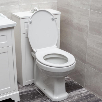 Violet Traditional Style Design Back to Wall Ceramic Toilet - 5