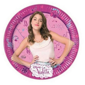 Violetta Cardboard Character Party Plates (Pack of 8) Multicoloured (One Size)