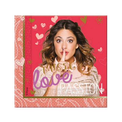 Violetta Music Pion Napkins (Pack of 20) Multicoloured (One Size)