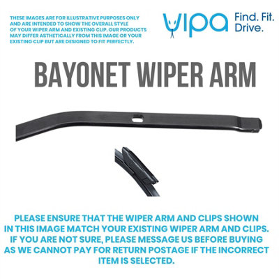 Vipa Wiper Blade Kit fits: SMART FORFOUR Hatchback Jul 2014 Onwards