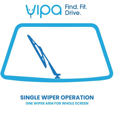 Vipa Wiper Blade Set fits: TOYOTA AYGO Hatchback Jan 2015 to Apr 2022 - 4