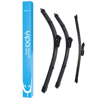 Vipa Wiper Blade Set fits: VW UP Hatchback Aug 2011 Onwards